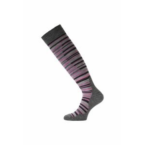Lasting SWP merino lyžařské podkolenky růžové Velikost: (38-41) M ponožky
