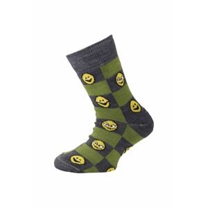 Lasting dětské merino ponožky TJE zelené Velikost: (29-33) XS ponožky