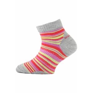 Lasting TJP 308 červená merino ponožka junior slabší Velikost: (24-28) XXS ponožky