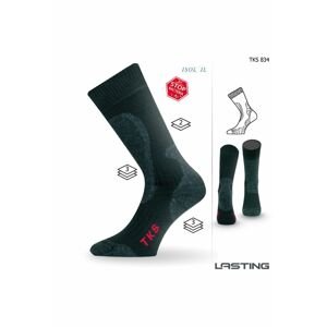 Lasting TKS 834 černá ponožky do zimy Velikost: (42-45) L ponožky