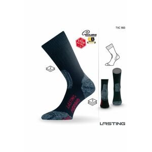 Lasting TXC 900 černá vlněné ponožky Velikost: (42-45) L ponožky