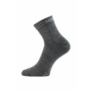 Lasting WHO 800 šedá ponožka z merino vlny Velikost: (34-37) S ponožky