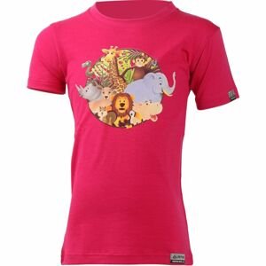 Lasting dětské merino triko WILLY růžové Velikost: 130 dětské triko
