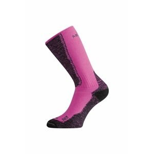 Lasting WSM 489 růžová merino ponožky Velikost: (38-41) M ponožky