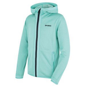 Husky Dětská mikina s kapucí Artic Zip K turquoise/black blue Velikost: 122