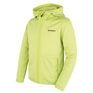 Husky Dětská mikina s kapucí Artic Zip K br. green/dk. khaki Velikost: 152