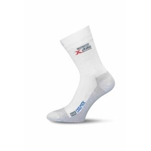 Lasting XOL 001 bílá turistická ponožka Velikost: (42-45) L ponožky