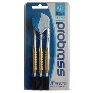 HARROWS SOFT PRO BRASS 16g šipky s plastovým hrotem