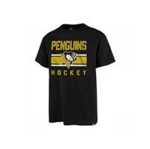 47' Brand Triko NHL 47 Brand Echo T Distressed JB SR, černá, Senior, L, Pittsburgh Penguins
