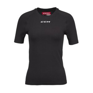 CCM Dámské triko CCM Women's Short Sleeve Training Tee SR, Senior, XS, černá