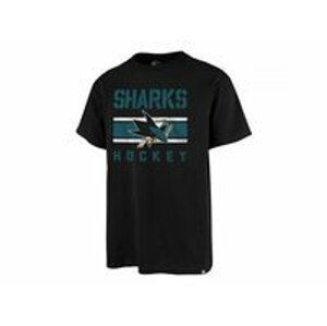 47' Brand Triko NHL 47 Brand Echo T Distressed JB SR, černá, Senior, M, San Jose Sharks