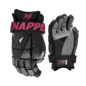 Knapper Dámské hokejbalové rukavice Knapper AK5 SR, Senior, černá-růžová, 13"