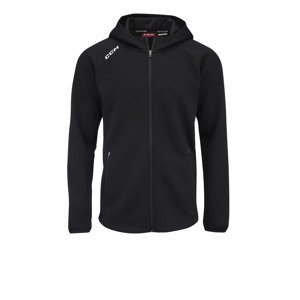 CCM Mikina CCM Locker Room Full Zip Hoodie 2022 SR, Senior, XS, černá