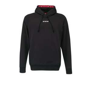 CCM Mikina CCM Team Fleece Pullover Hoodie SR, Senior, XS, černá