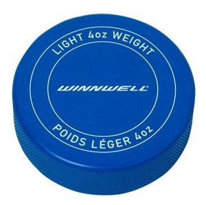 Winnwell Hokejový puk Winnwell modrý JR odlehčený s logem, modrá
