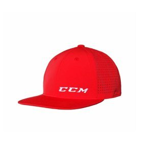 CCM Kšiltovka CCM Small Logo Flat Brim, červená, Senior
