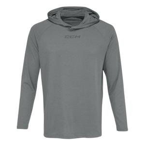 CCM Mikina CCM Premium Training Hoodie SR, šedá, Senior, S