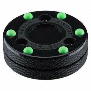 Green Biscuit Inline Puk Green Biscuit Roller Hockey, černá