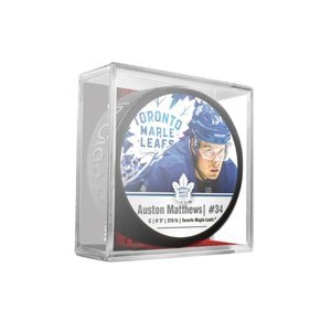 InGlasCo Fanouškovský puk NHL Auston Matthews, Toronto Maple Leafs