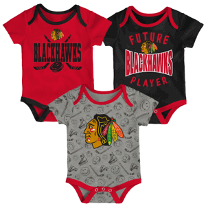 Outerstuff Bodyčka Outerstuff NHL Slam Dunk (3ks) YTH, Dětská, Chicago Blackhawks, 12M