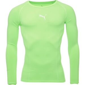 Puma LIGA BASELAYER LONG SLEEVE TEE Pánské funkční triko, reflexní neon, veľkosť S