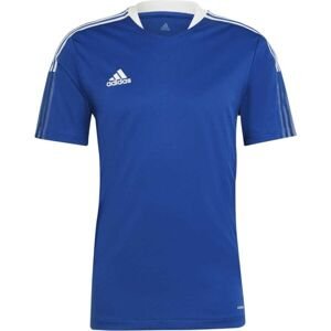 adidas TIRO21 TR JERSEY Pánský fotbalový dres, modrá, veľkosť L