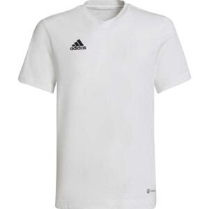 adidas ENTRADA 22 TEE Chlapecké triko, bílá, veľkosť 128