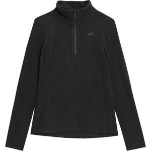 4F FLEECE 1/2 ZIP Dámská fleecová mikina, černá, veľkosť L