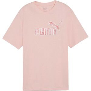 Puma ESSENTIALSENTIALS + MARBELEIZED TEE Dámské triko, růžová, veľkosť M