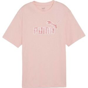 Puma ESSENTIALSENTIALS + MARBELEIZED TEE Dámské triko, růžová, veľkosť S
