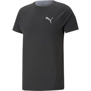 Puma EVOSTRIPE TEE Pánské sportovní triko, černá, veľkosť M