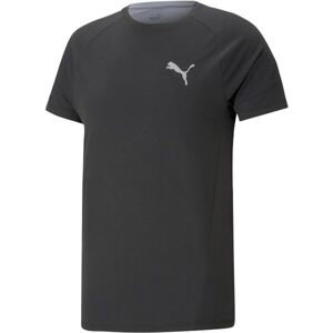Puma EVOSTRIPE TEE Pánské sportovní triko, černá, veľkosť XL
