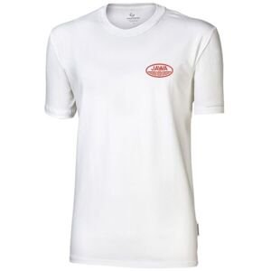 PROGRESS JAWA FAN T-SHIRT Pánské triko, bílá, veľkosť XL