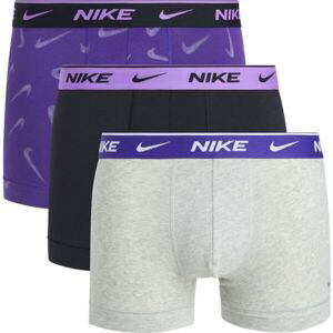 Nike EDAY COTTON STRETCH Pánské boxerky, fialová, veľkosť S