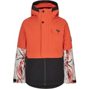 Ziener AWED Chlapecká lyžařská/snowboardová bunda, oranžová, veľkosť 128
