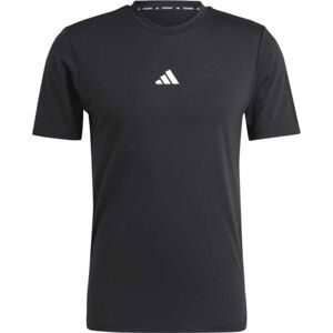 adidas WORK OUT LOGO TEE Pánské tréninkové tričko, černá, veľkosť S