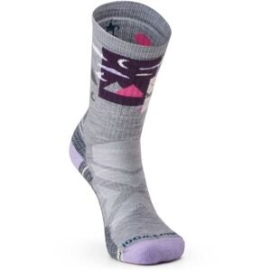 Smartwool HIKE FULL CUSHION ALPINE PERCH CREW Dámské outdoorové ponožky, šedá, veľkosť S
