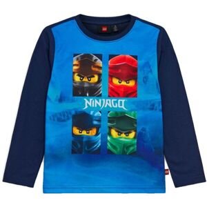 LEGO® kidswear LWTANO 108 Chlapecké tričko s dlouhým rukávem, modrá, veľkosť 122