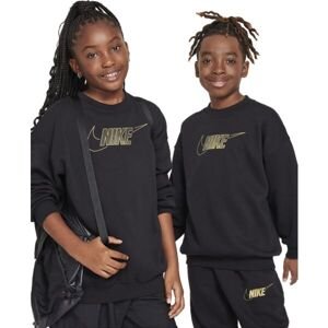 Nike SPORTSWEAR CLUB FLEECE Dětská mikina, černá, veľkosť XL