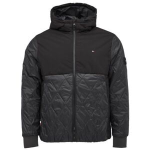 Tommy Hilfiger CL MIX HOODED JACKET Pánská bunda, černá, veľkosť M