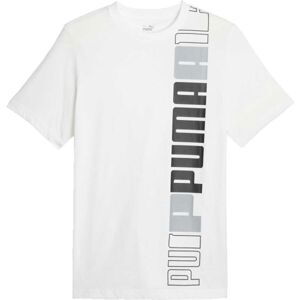 Puma ESSENTIALS + LOGO LAB TEE Pánské triko, bílá, veľkosť S