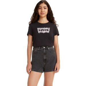 Levi's THE PERFECT TEE Dámské tričko, černá, veľkosť L