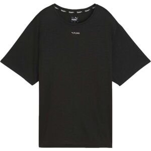 Puma GRAPHIC OVERSIZED PUMA FIT TEE Dámské sportovní triko, černá, veľkosť M