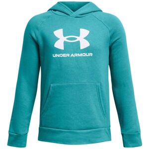 Under Armour RIVAL Chlapecká mikina, tyrkysová, veľkosť S