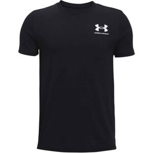 Under Armour SPORTSTYLE LEFT CHEST Chlapecké tričko s krátkým rukávem, černá, velikost