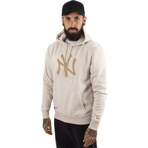 New Era NOS MLB REGULAR HOODY NEYYAN Pánská mikina, béžová, veľkosť S