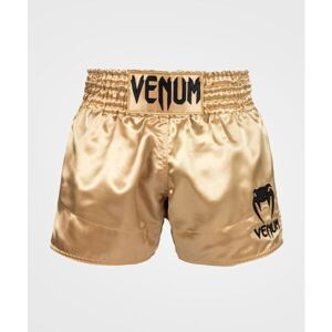 Venum CLASSIC MUAY THAI SHORTS Kraťasy na thajský box, zlatá, veľkosť L