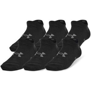 Under Armour ESSENTIAL NO SHOW 6PK Ponožky, černá, veľkosť S