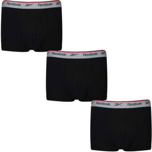 Reebok TRUNK OVETT 3pk Pánské boxerky, černá, veľkosť M