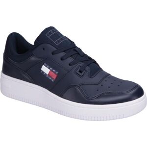 Tommy Hilfiger RETRO BASKET ESSENTIAL Pánské tenisky, tmavě modrá, veľkosť 45